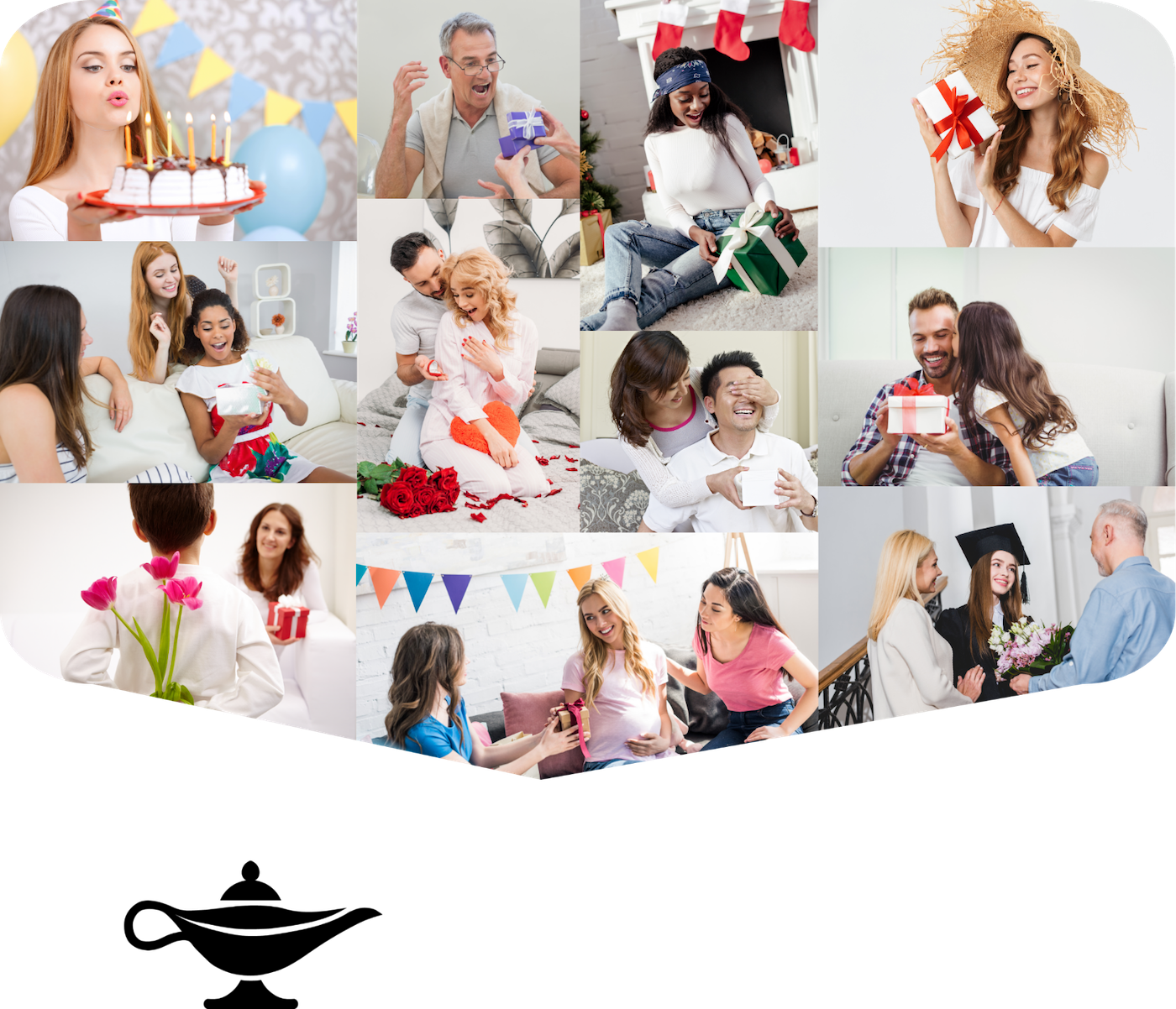 Mosaic and Genie Lamp